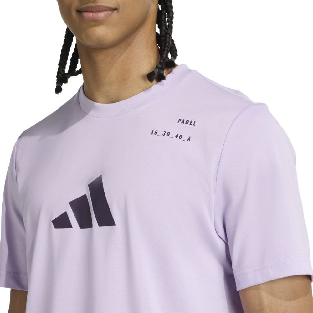 Мужская теннисная футболка Adidas Padel Category Graphic - violet