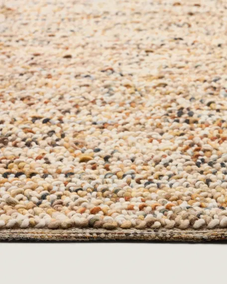 Разноцветный ковер Elanis из шерсти букле 160 x 230см