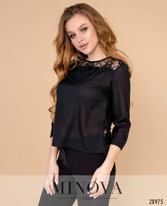 Блуза 4097-черный Minova