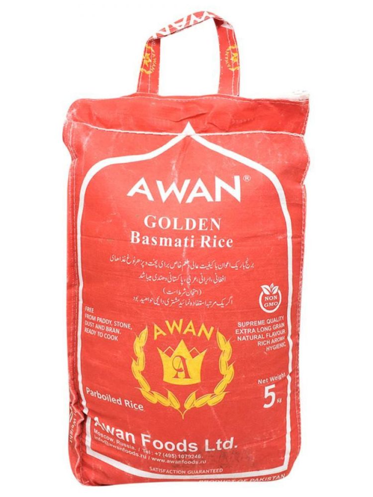 Рис Awan Басмати Golden пропаренный 5 кг