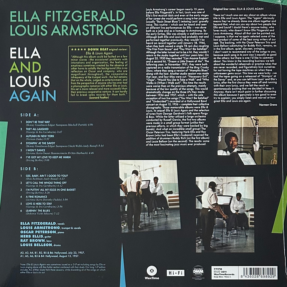 Ella And Louis ‎– Ella And Louis Again (Европа 2011г.)