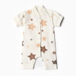 Песочник Звездочки с коробка рукавом, р. 74 , молочный 9932253 (Bloom Baby)