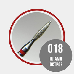 Grattol Premium Фреза Пламя 018 красная