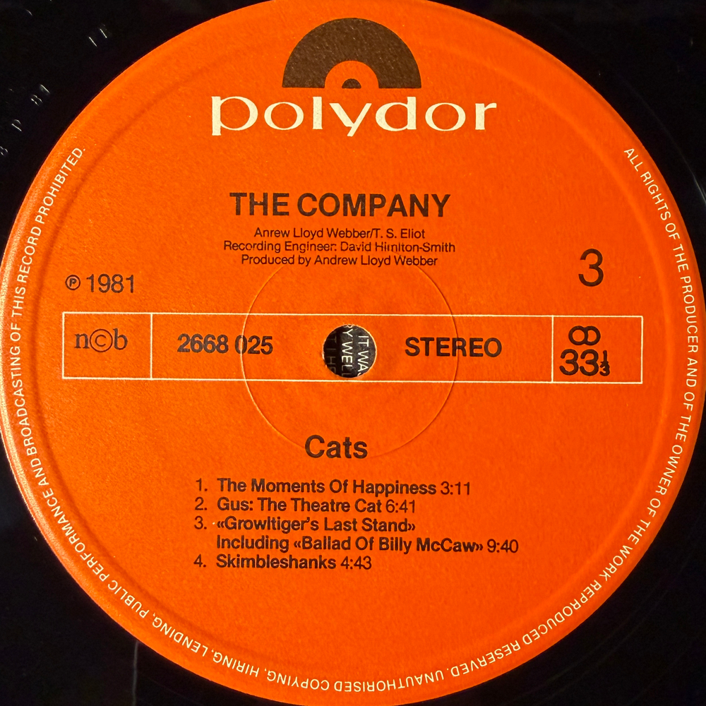 Мюзикл Кошки 2LP (Скандинавия 1981г.)