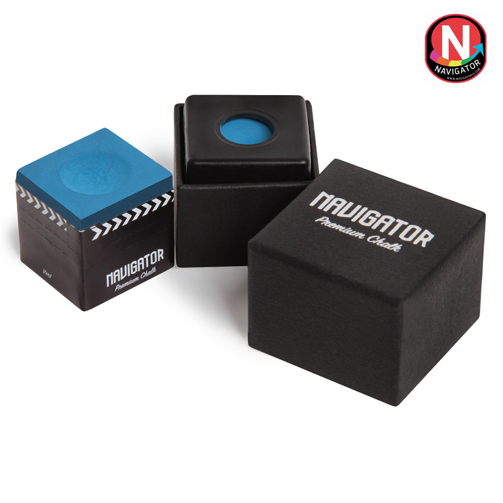 Мел бильярдный "Navigator Premium Chalk Plus Alpha" Blue 1шт.