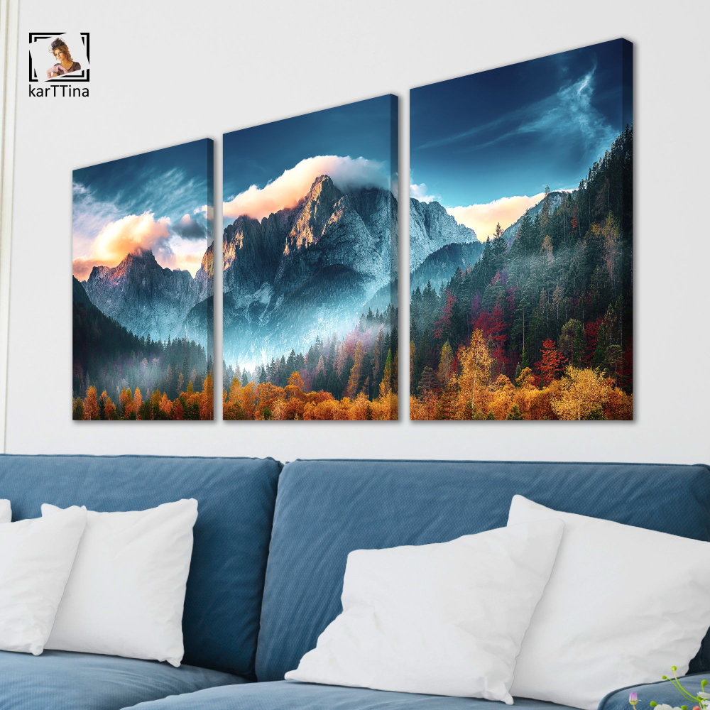 Картина karTTina "ОСЕННЯЯ СВЕЖЕСТЬ", 150 см х 70 см
