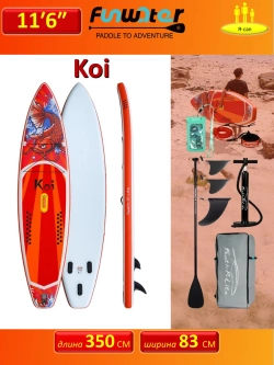 Сапборд надувной Кои, доска для sup серфинг FunWаtеr Коi