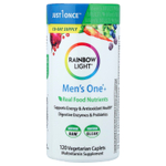 Rainbow Light, Men's One®+, питательные вещества из натуральных продуктов, 120 вегетарианских капсуловидных таблеток
