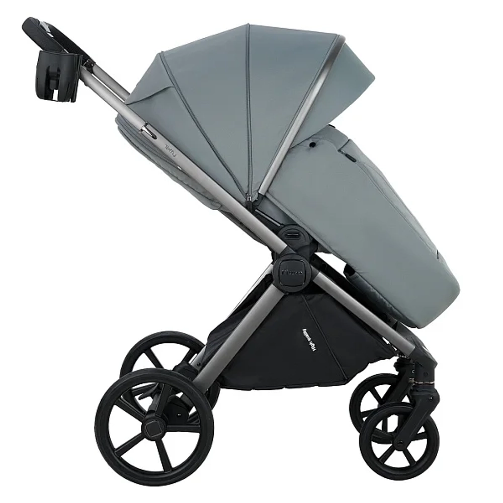 Коляска 2 в 1 Pituso Teffy Blue Tea шасси Graphite