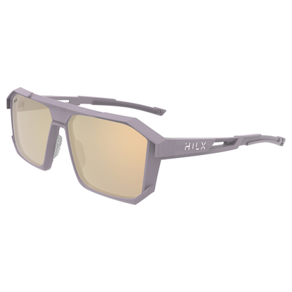Спортивные очки HILX Juggernaut / Matt Solid Grey / Gold Polarized Lens