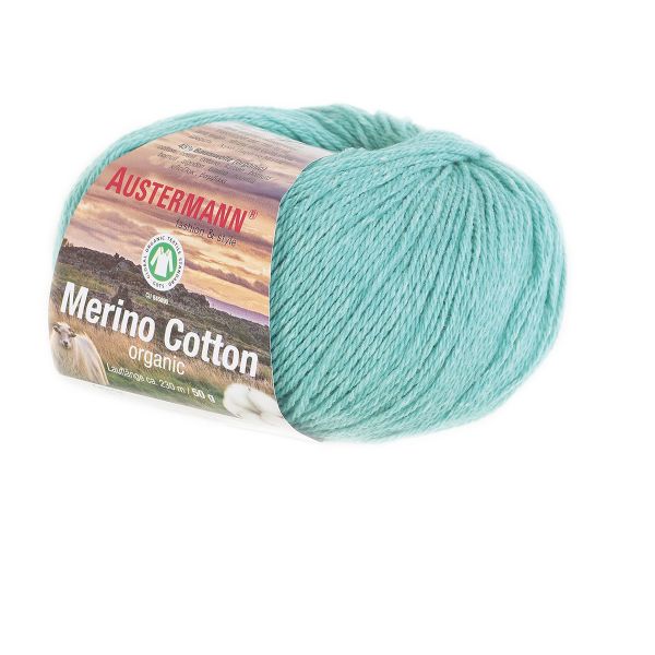 Пряжа Austermann (Аустерманн) Merino Cotton organic / уп.10 мот. по 50 г, 230 м, 12015