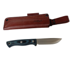 Нож Caribou L, Elmax конв., микарта черно-синяя насечка, 253.1563