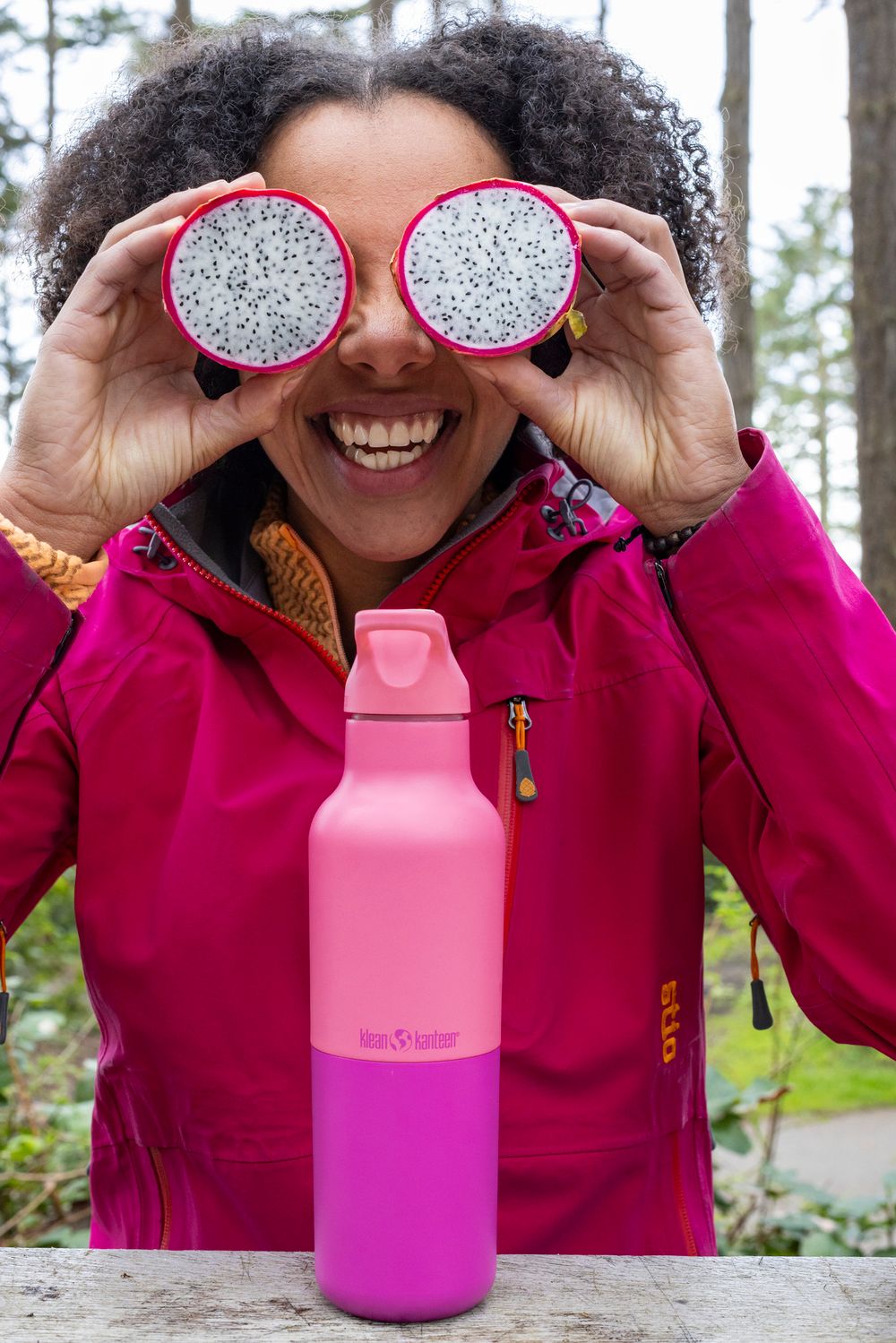 Термобутылка Klean Kanteen Rise Vac Classic Flip Sport 16oz (473 мл) Pink Lemonade Kaleidoscope