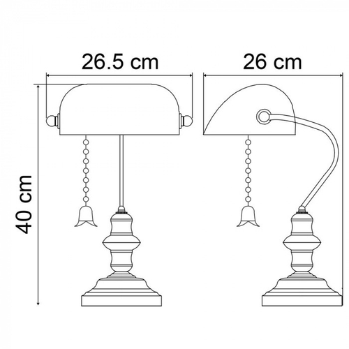 Настольная лампа Arte Lamp BANKER A2493LT-1AB