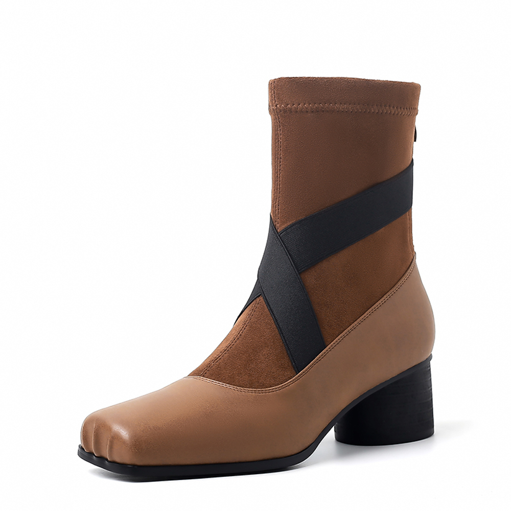 SIFEIRO Cow Leather Ankle Boots 5CM Women"s