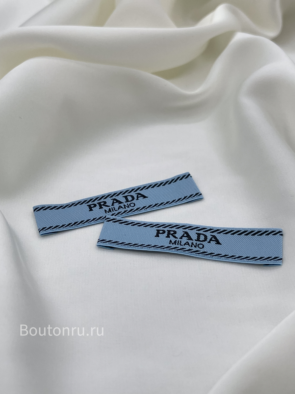 Бирка Прад. голубая 13х57 мм