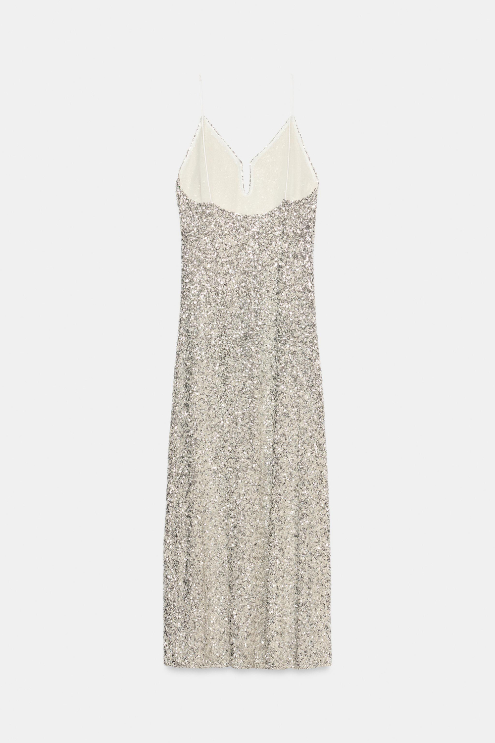 ПЛАТЬЕ МИДИ С ПАЙЕТКАМИ — ZW COLLECTION — ZARA