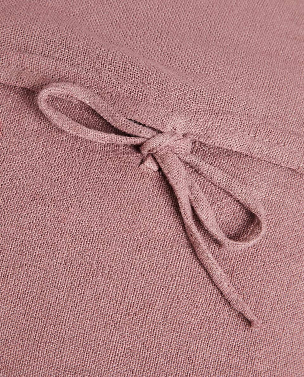 ZARA HOME ЛЬНЯНОЙ ЧЕХОЛ ДЛЯ ДЕКОРАТИВНОЙ ПОДУШКИ, БОРДОВЫЙ