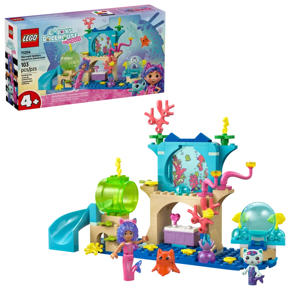 Конструктор LEGO Gabby's Dollhouse 11204 Приключение русалочки Габби в аквариуме