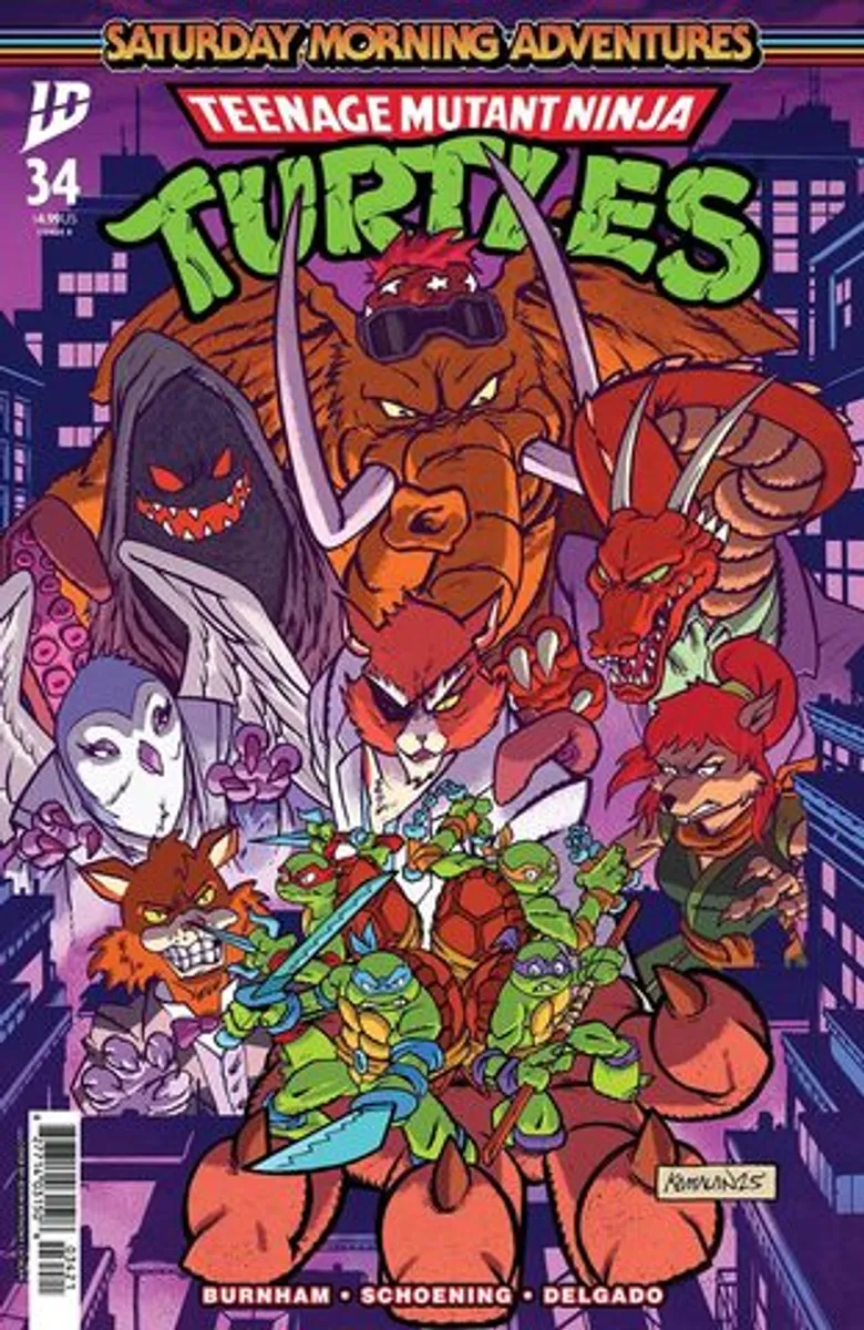 Teenage Mutant Ninja Turtles Saturday Morning Adventures Continued #34 (Cover B)