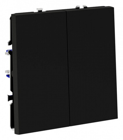 Выключатель двухклавишный без рамки Voltum S70 VLS020108