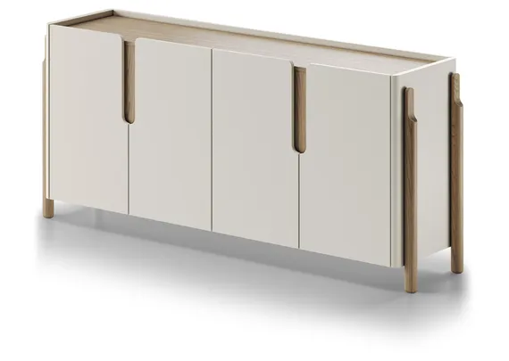 Комод Basic 4 двери ширина 180 см (молочный)