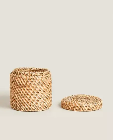ZARA HOME ДЕТСКАЯ КОРЗИНА, СВЕТЛО-БЕЖЕВЫЙ