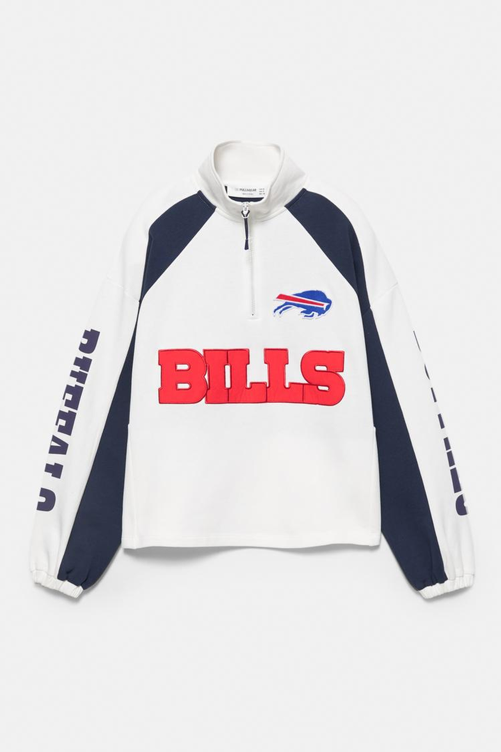 PULL&BEAR Толстовка на молнии NFL Bills, цвет льда