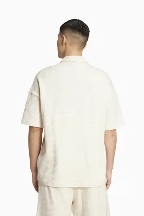 Футболка adidas Waffle Knit Polo Polo - белый