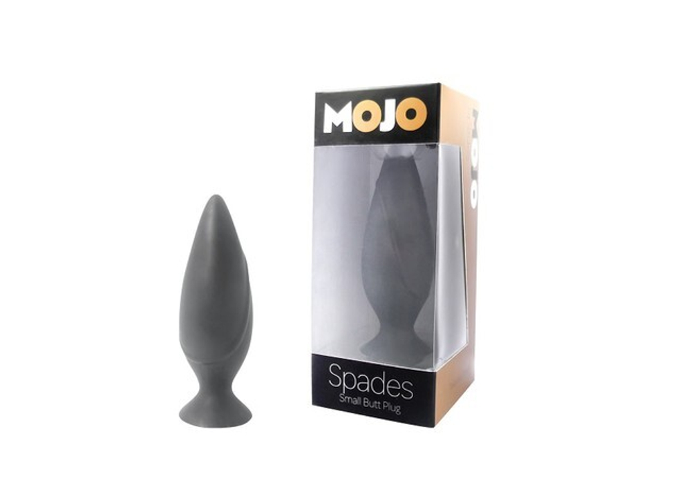 Анальная пробка на присоске "Mojo Spades Small" (Цвет: черный)