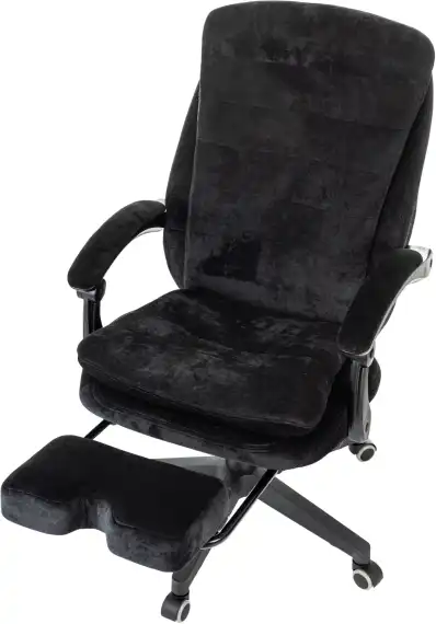 Кресло руководителя Бюрократ T-9950MSG-F Fabric черный Light-20 крестов. пластик подст.для ног