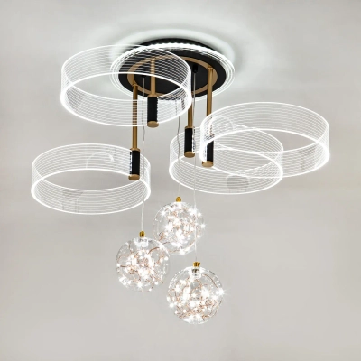 Потолочный светильник LED4U L1040-750 BK