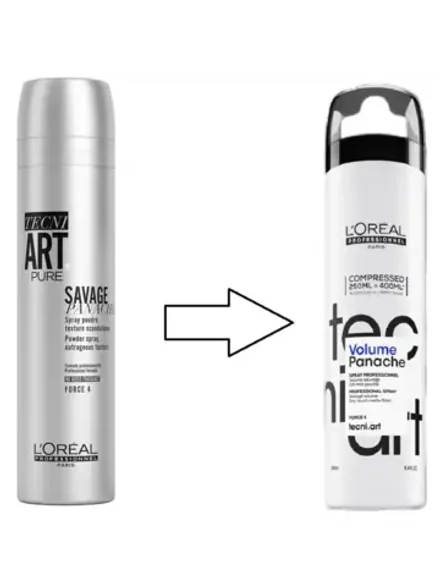 L'Oreal Professionnel Tecni.Art Savage Panache Pure - Спрей с пудровой текстурой 250 мл