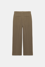 БРЮКИ ПРЯМОГО КРОЯ С ЗАЩИПАМИ — ZARA