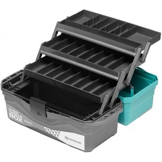 Ящик для снастей NISUS Tackle Box трехполочный бирюзовый (N-TB-3-Т)