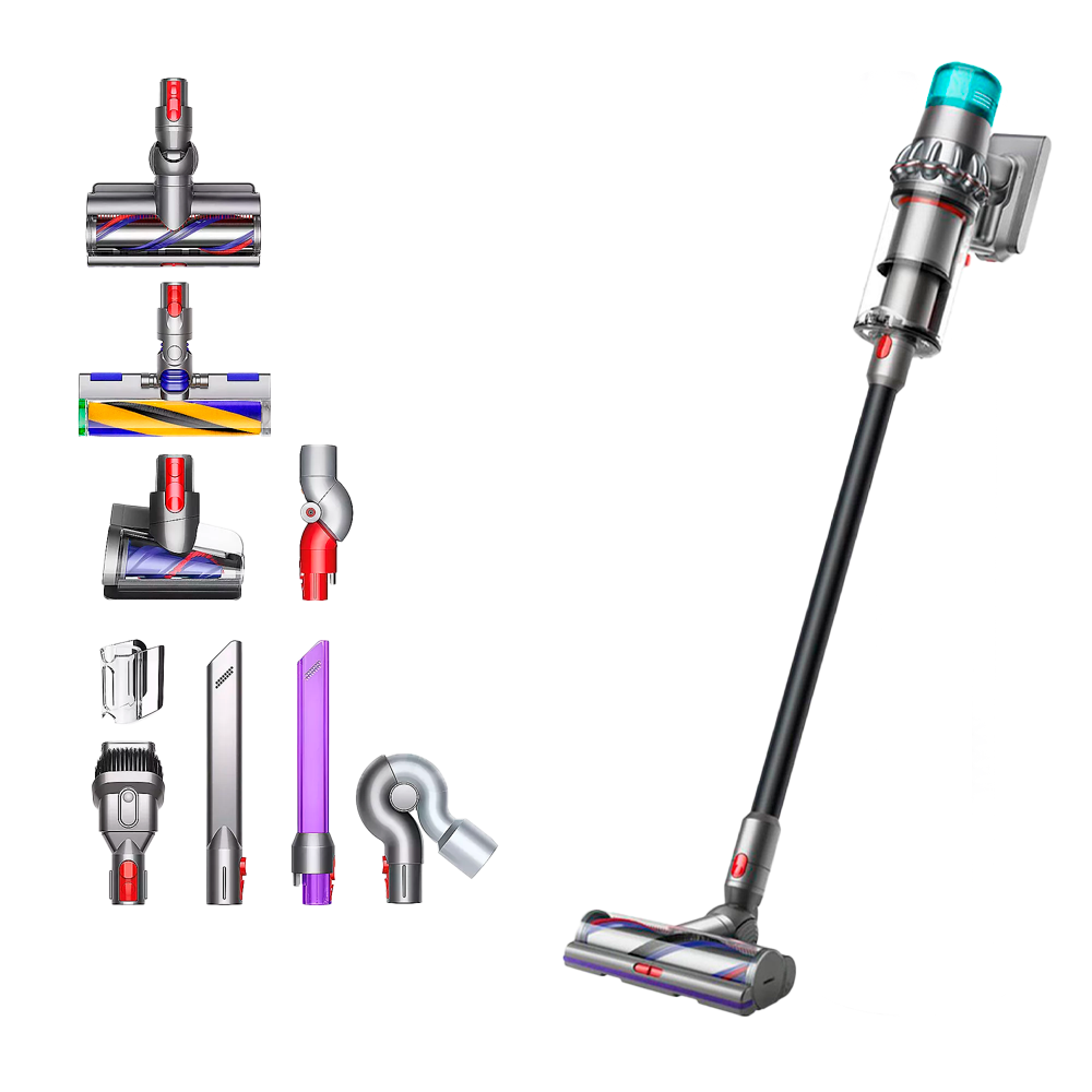 Беспроводной вертикальный пылесос Dyson V15 Detect+ (SV22), Metallic black (Черный металлик)