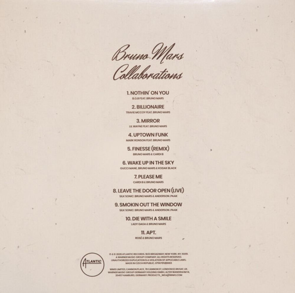 Bruno Mars / Collaborations (LP)