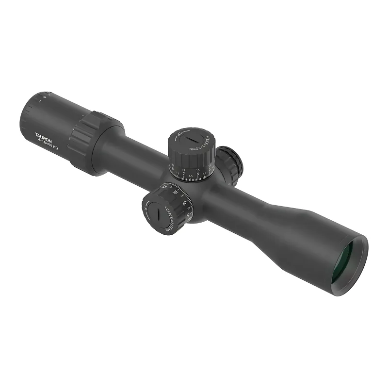 Прицел Vector Optics Tauron (Taurus) HD MIL 4-16x44 FFP, VTA-3 (MIL) - вид сзади и справа, матовый черный корпус
