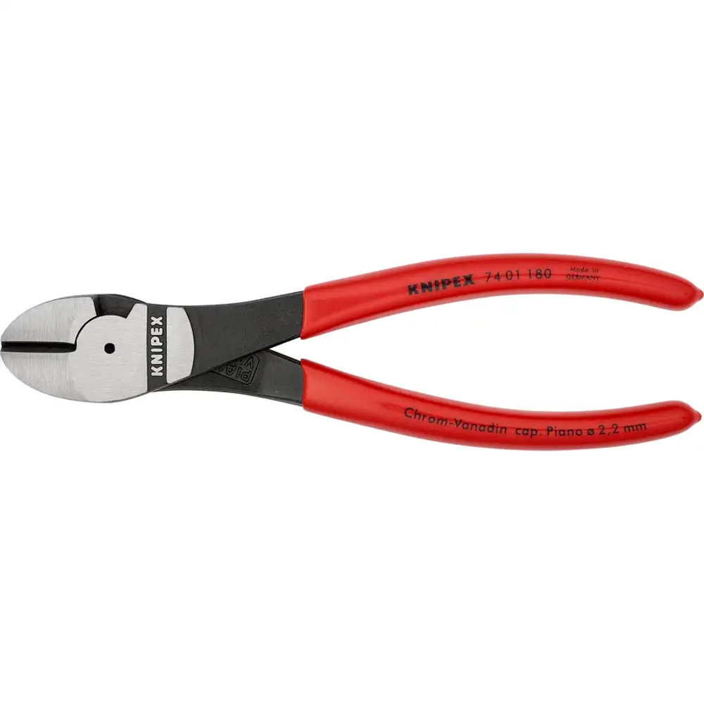 Кусачки боковые особой мощности черненые 180 мм Knipex 74 01 180 SB