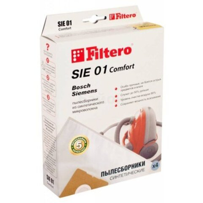 Filtero SIE 01 (4) Comfort, пылесборники, 4 шт в упак.
