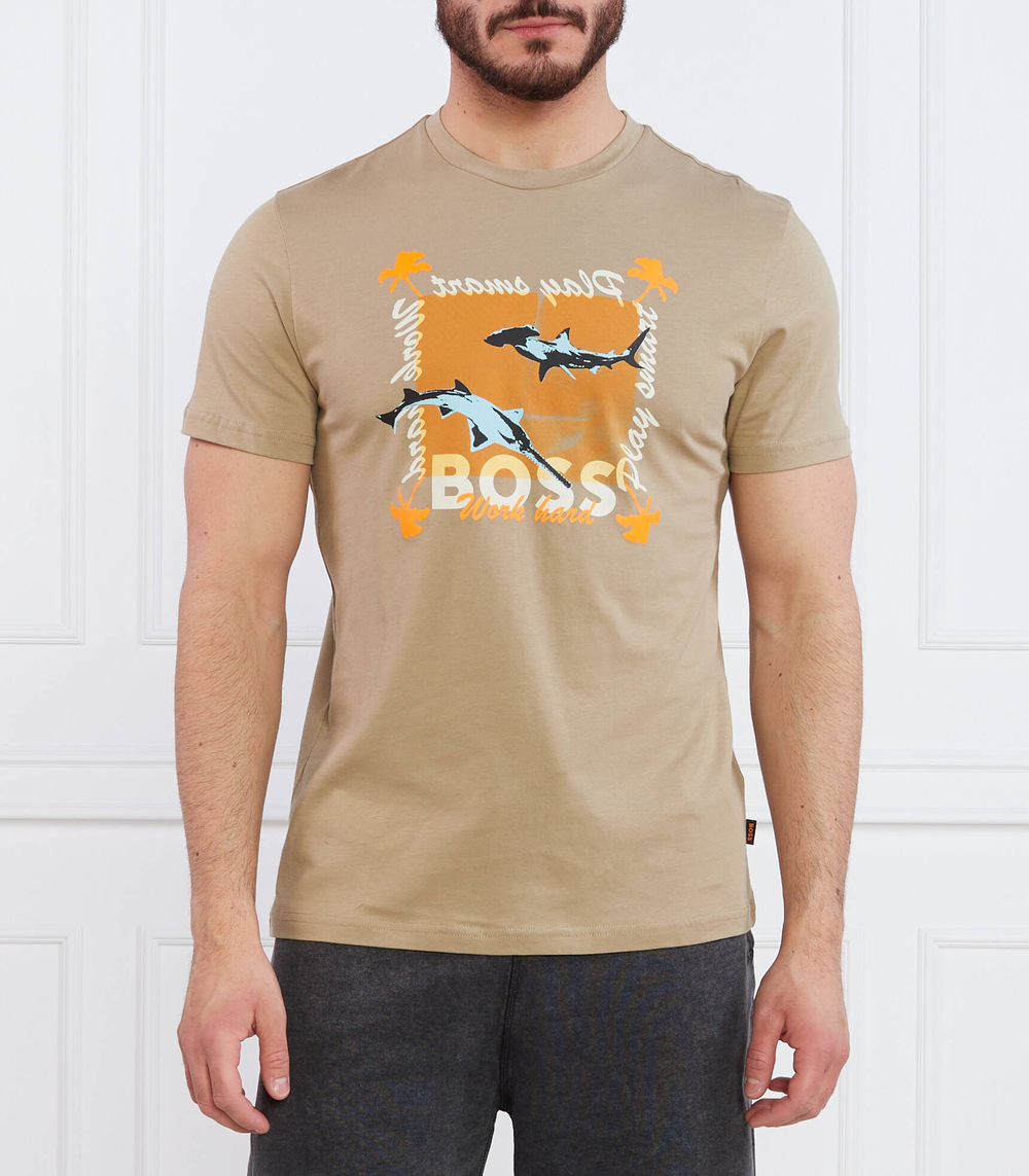 Футболка TeeShark BOSS ORANGE - бежевый(50491716)