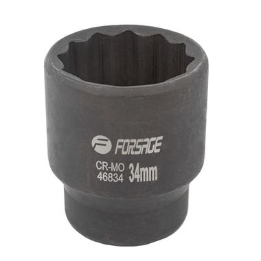 Головка ударная 34мм (12гр.),3/4'' Forsage F-46834