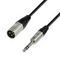 Adam Hall K4 BMV 0150 - кабель микрофонный, REAN XLR (M) - TRS (jack) stereo 6.3 mm, 0.22 мм2, 1.5 м