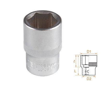 Цена на AFFIX (AF00040018) Головка торцевая стандартная шестигранная 1/2", 18 мм