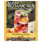 Bigelow, Botanicals®, настой в холодной воде, травяной чай, без кофеина, голубика, цитрус и базилик, 18 чайных пакетиков, 37 г (1,31 унции)