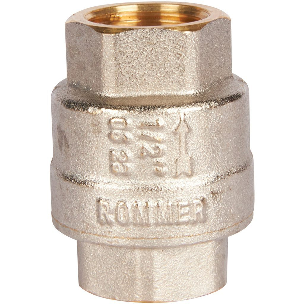 RVC-0002-000015 ROMMER 1/2  Клапан обратный пружинный муфтовый с пластиковым седлом