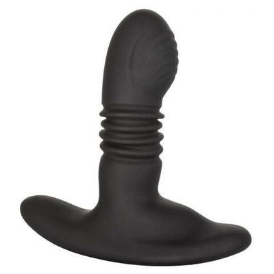 Массажер простаты Thrusting Rotator Probe с вращением головки - 11,5 см. (Цвет: черный)