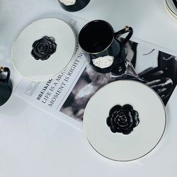 Lenardi 133-458 Чайный набор 12пр. 220 мл РОЗА в под.уп.(х6)Фарфор