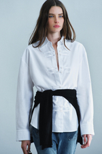 РУБАШКА OXFORD С АЛЖИРКАМИ ZW COLLECTION — ZARA