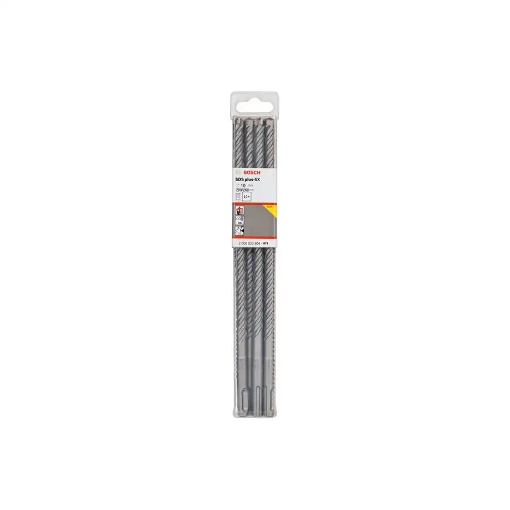Бур по бетону SDS plus-5X 10x200x260 мм, 10 шт. BOSCH 2608833904